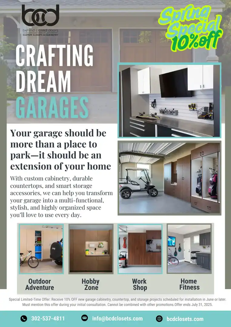 Custom Garage Cabinetry, Countertops & Storage Solutions | 10% Off ...