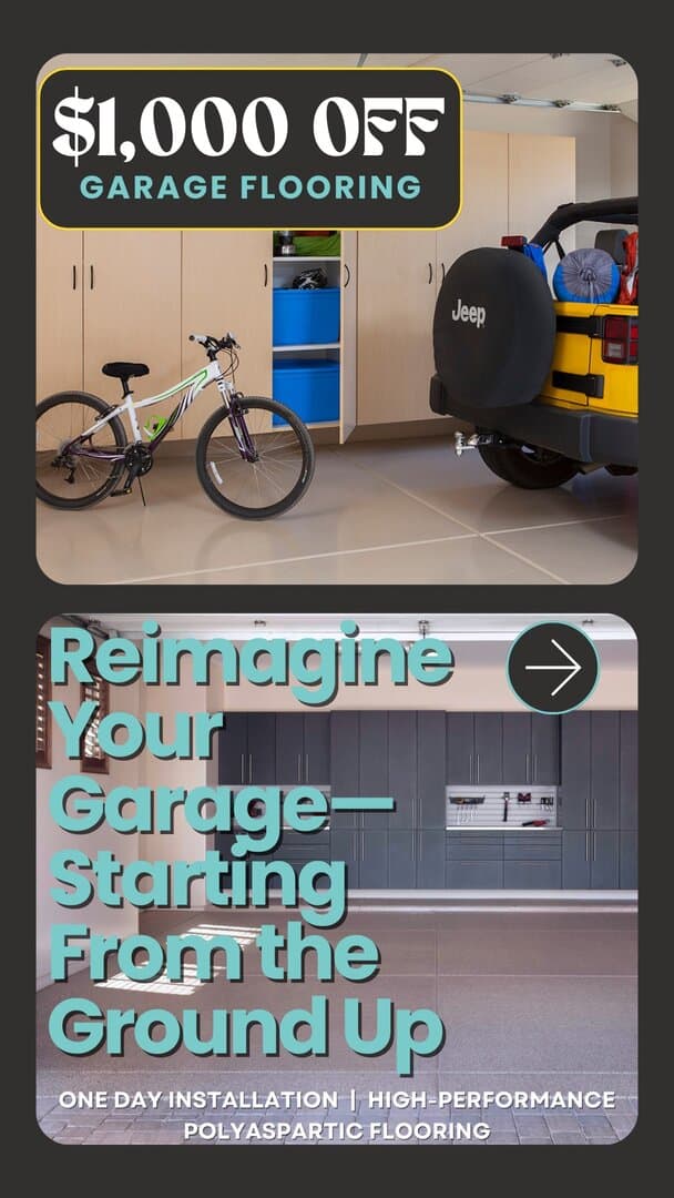 September Special: $1,000 Off Polyaspartic Garage Flooring - Behind ...